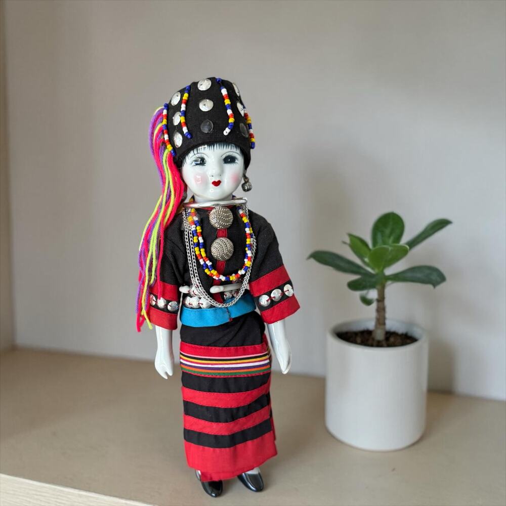 Heritage Collection Akha Hill Tribe Ethnic Costume Doll | Porcelain Face